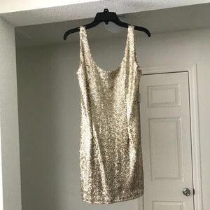 Gold dress